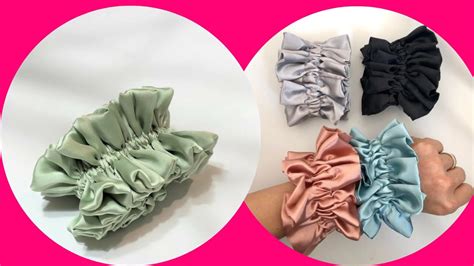 How To Sew Ruffle Scrunchie Step By Step DIY RUFFLE SCRUNCHIE Easy