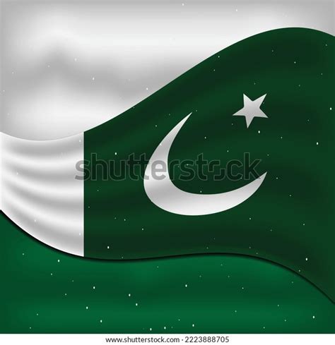 14 August Pakistan Independence Day Flag Stock Vector (Royalty Free ...