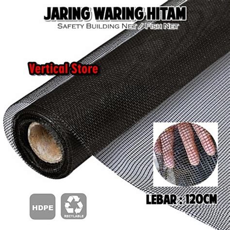 Jual Jaring Waring Hitam Meteran Jaring Penutup Barang Black Net