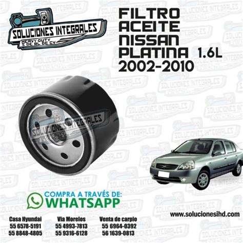 Filtro Aceite Platina L Soluciones Ihd