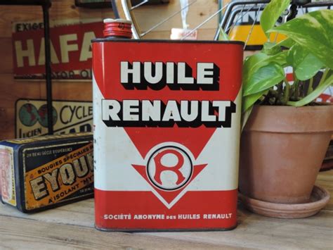 Bidons D Huiles Bidon D Huile Huile Renault R F Bidh Roule Et