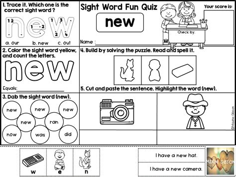 Growing Bundlekindergartenfirst Gradesecond Gradesight Word