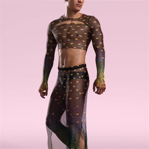 Gay Mesh Set Rave Mesh Set Pride Set Burning Man Set Mesh Pride Set LGBTQ Set Bisexual Set