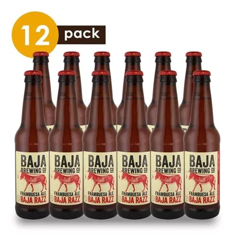 Cerveza Artesanal Baja Brewing Baja Razz Cervexxa Beerpack12 Envío gratis