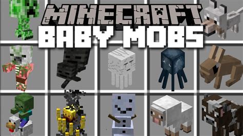 Minecraft Baby Mobs Mod Create A Baby Farm And Watch Them Grow