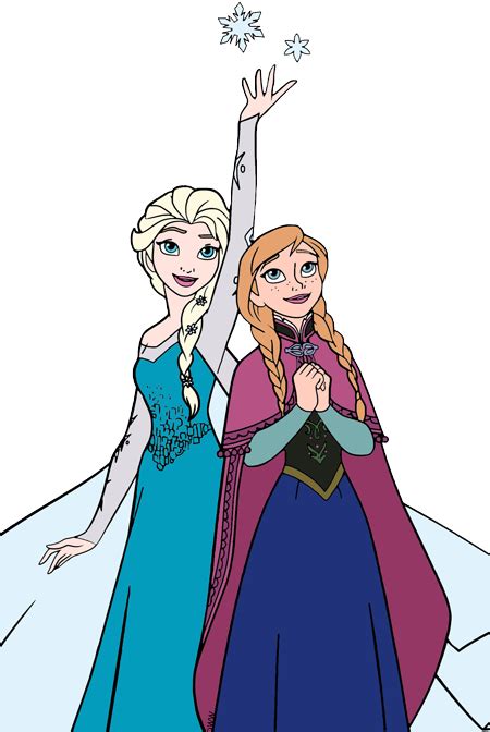 Anna And Elsa Clip Art From Frozen Disney Clip Art Galore 44289 The