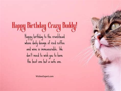 25+ Best Birthday Wishes for Crazy Friend | Friend birthday quotes ...