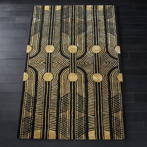 Coinsblackngoldrug X Shf Modern Area Rugs Art Deco Rugs Art Deco