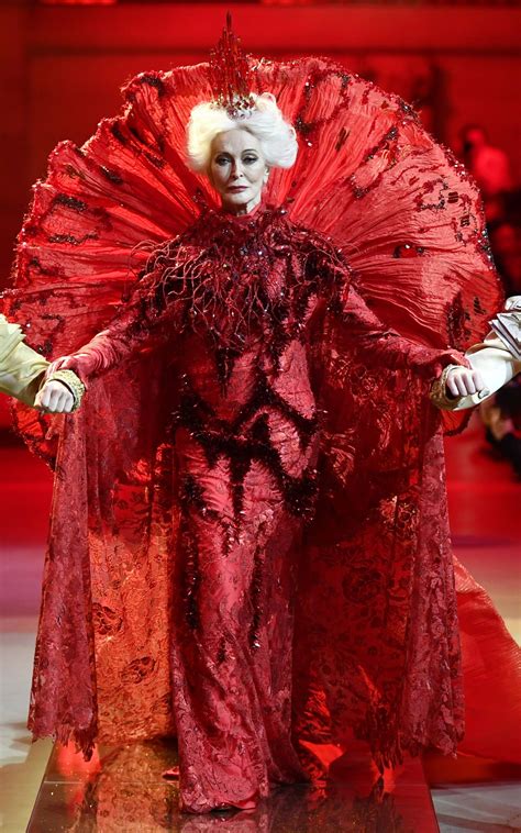 85 Year Old Carmen Dellorefice Takes To The Catwalk At Guo Pei And More