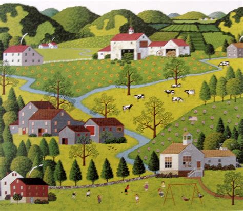 Solve Country School Charles Wysocki Jigsaw Puzzle Online With Pieces