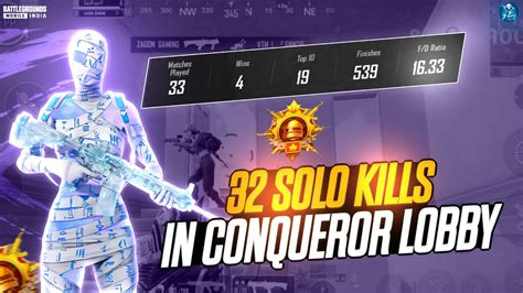 Solo Kills In Intense Conqueror Lobby Conqueror Lobby Gameplay