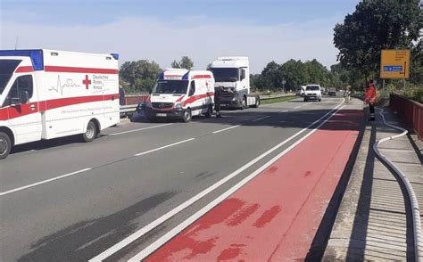 Lkw Aufliegeer Brennt Auf Autobahn A In Melle Kreisfeuerwehr Osnabr Ck