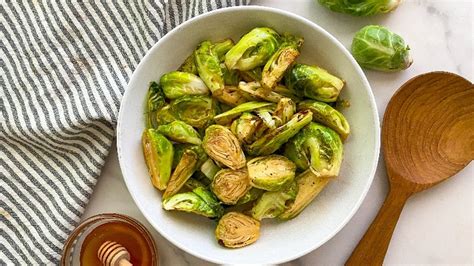 Honey Balsamic Air Fryer Brussels Sprouts Recipe