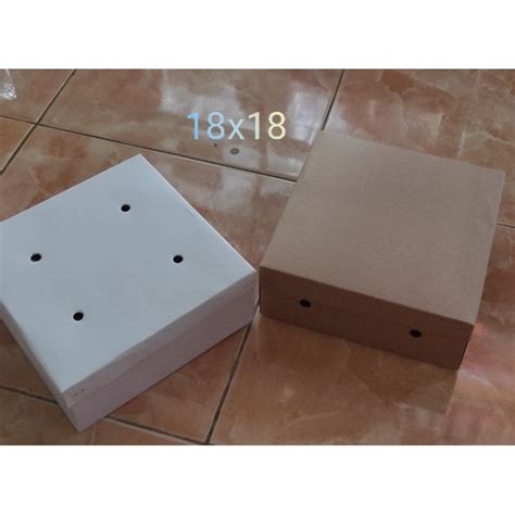 Jual Box Nasi Kardus Nasi Polos Tebal 18x18 Shopee Indonesia