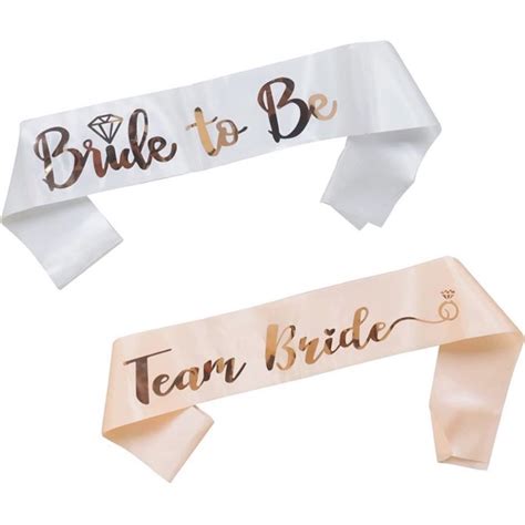 Faixa para Despedida de Solteira Chá de Lingerie Bride To Be para Noiva Team Bride para