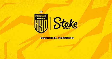 Hyderabad FC announce Stake News as Principal Sponsor