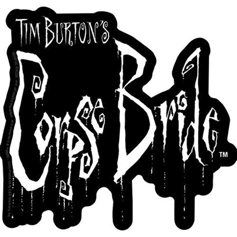 CORPSE BRIDE Movie Logo Sticker Decal 5x4.75 Inch Tim Burton Johnny ...