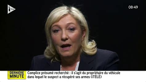 Marine Le Pen raconte la dernière fois qu elle a pleuré Vidéo Dailymotion