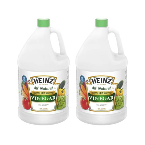 Heinz All Natural Distilled White Vinegar Large 1 Gal Jug Food Cooking