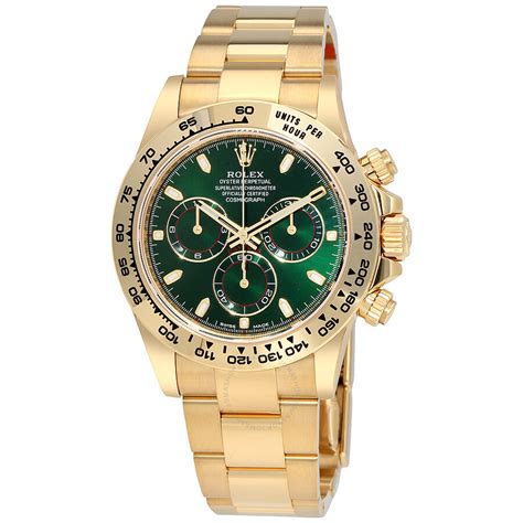 Mua Cosmograph Daytona Green Dial K Yellow Gold Oyster Men S Watch