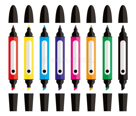 Art Studio Tools Felt Tip Pens Stock Vector - Illustration of tools ...