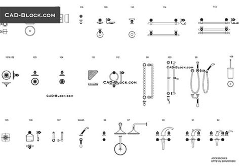 Bathroom Taps CAD Block