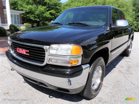 2000 Black Onyx Gmc Sierra 1500 Sle Extended Cab 4x4 29201275