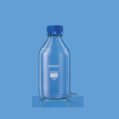 Borosil Screw Cap 1000 ML Aspirator Bottle For Chemical Laboratory At