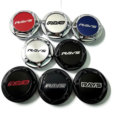 Pcs Lot Mm Car Wheel Center Hub Caps For Rays Volk Emblem Logo Ce