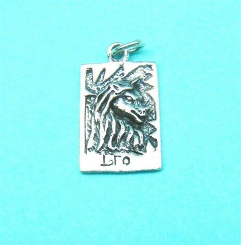 Leo Lion Charm Zodiac Sterling Silver 925 Stamped Vintage On Mercari