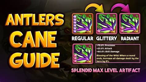 Antlers Cane Artifact Guide Idle Heroes Youtube