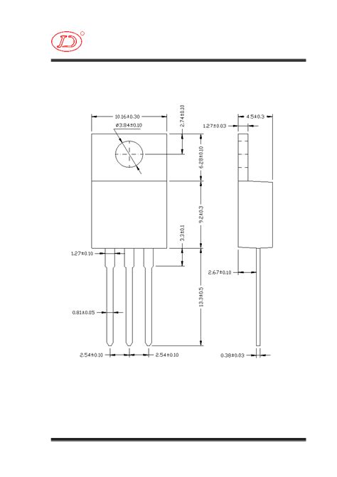 13007T Datasheet 3 3 Pages JINGDAO Bipolar Junction Transistor