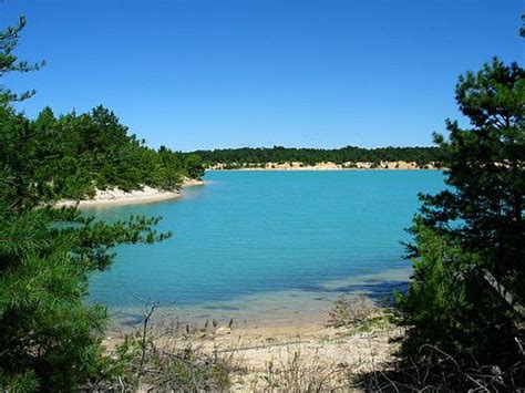 Manumuskin Pond One Of The Blue Holes As Seen From The Manumuskin