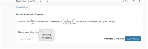 Solved Use The Ratio Anan 1 To Determine If The Sequence Chegg