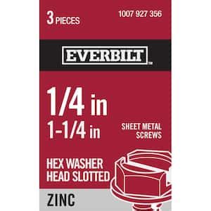 Everbilt X In Slotted Hex Head Sheet Metal Screws Per Pack