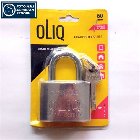 Jual Gembok Original Oliq 60mm Pendek Bisa Untuk Pintu Pagar Garasi