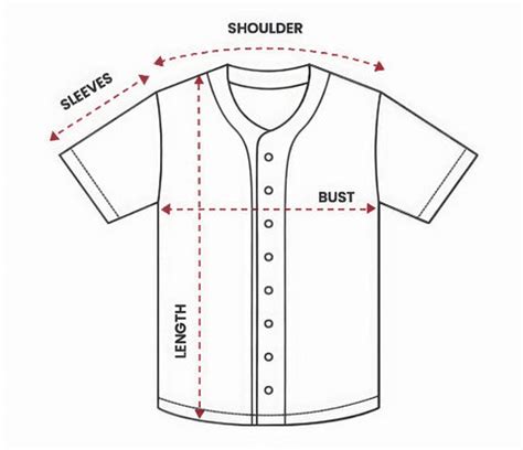 Baseball Jersey Size Chart