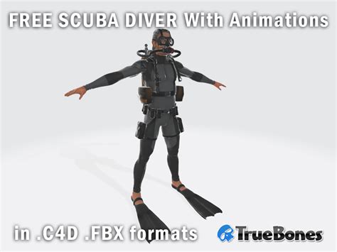 ANOTHER FREE SCUBA DIVER WITH ANIMATIONS Only From Truebones