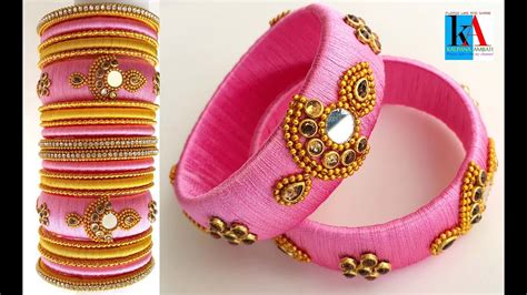 How To Make Unique Earring Model Designer Silk Thread Bridal Bangles