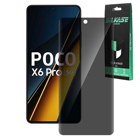 Folie Privacy Silkase Pentru Xiaomi Poco X Pro Protectie Ecran