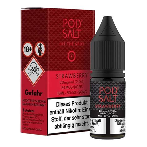 Pod Salt Strawberry Nikotinsalz Liquid Ml Mg Kaufen Vapstore