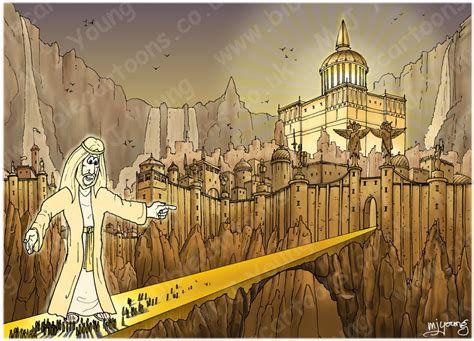 New Revelation illustrations - golden heavenly city! | Bible Cartoons