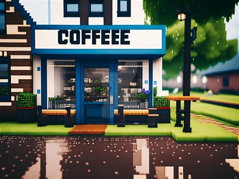 Minecraft. Coffee Shop. Concept Art by exclusiveartmaker193 on DeviantArt