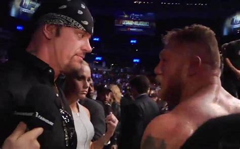 El Día Que The Undertaker Y Brock Lesnar Se Encararon En Ufc