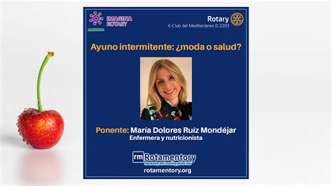 Ayuno intermitente moda o salud con María Dolores Ruíz Mondéjar