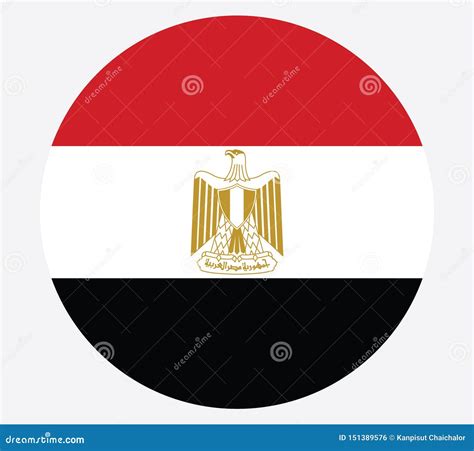 Nationaal De Vlag Officieel Kleuren En Aandeel Van Egypte Correct