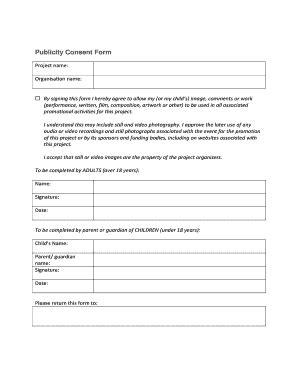 Fillable Online Artsoutwest Org Publicity Consent Form Arts OutWest