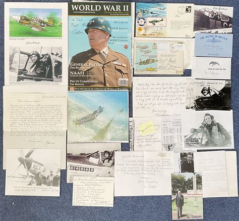 At Auction Military Collection Of Ww2 Pilots And Army Signatures