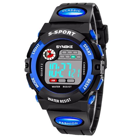 Children Led Digital Sport Watch Kids Watches Boys Girls Students Clock