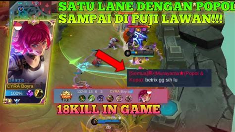 BEATRIX VS POPOL DI GOLDLANE SAMPAI DI PUJI LAWAN Mobile Legends